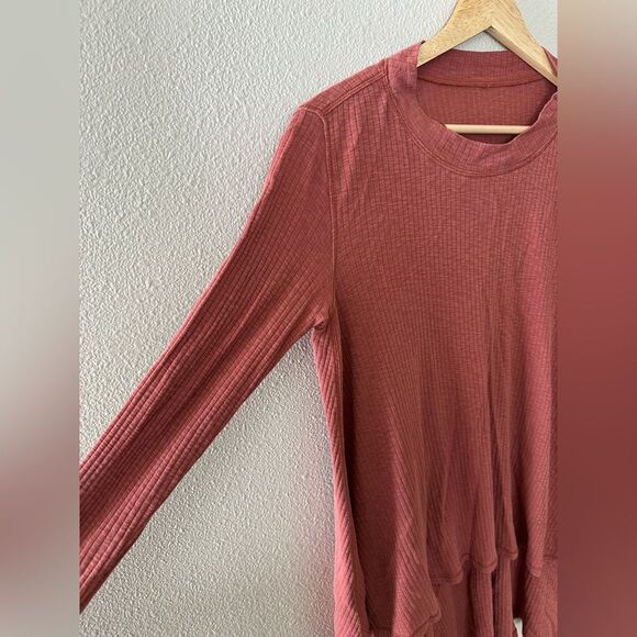 Lululemon Dare to Drape Long Sleeve Tee Rustic Clay - Picture 6 of 8